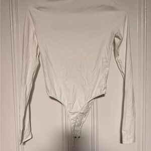 Devil Walking Women’s Long Sleeve White Bodysuit